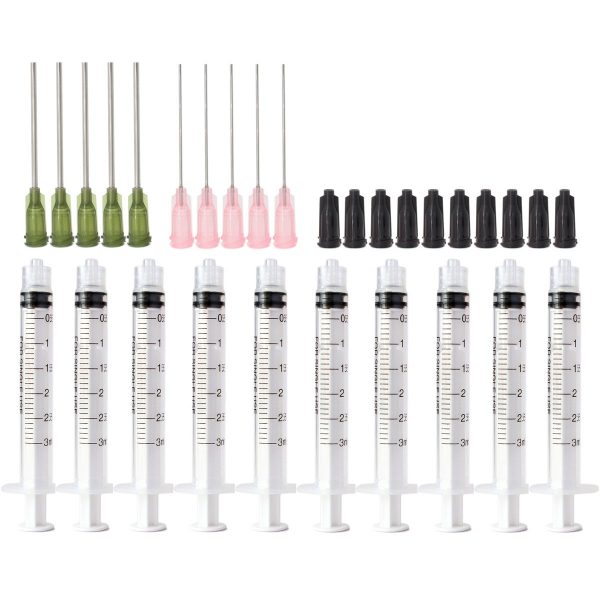 25 Gauge - 3 CC - 1 1/2 Syringes with Needles - Bulk Syringes